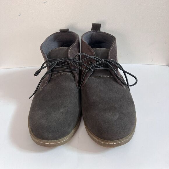 Atlas For Men Gray Suede Leather Chukka Ankle Boots EU 46 US 12 Classic Preppy main image 14